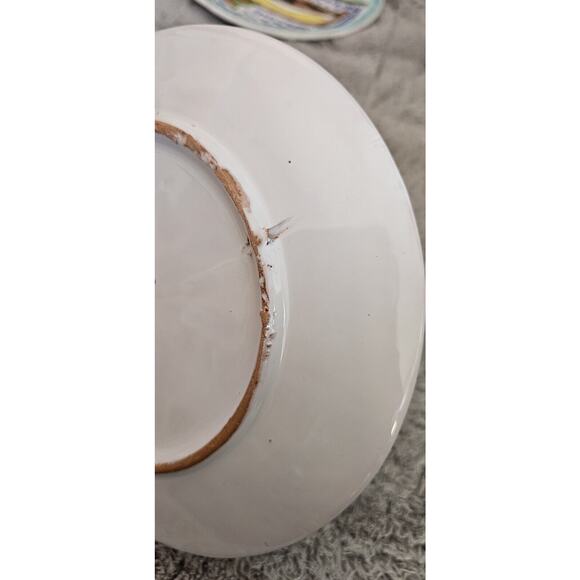 Nino Parrucca Pottery Modernist Plate 8.5" Made in Italy #148‎ Orange Harvest - Picture 3 of 3